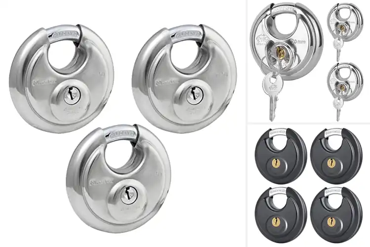 Detailed view of Best 3 Key Disc Padlocks With Keys