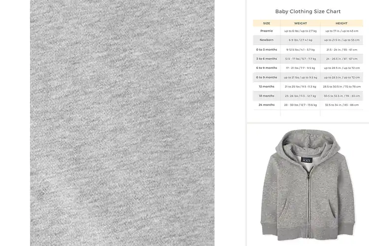 Detailed view of Best Baby Full Zip Hoodies
