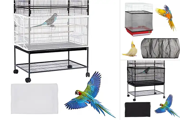 Detailed view of Best Bird Cage Mesh Covers: Clean & Comfy for Your Birds