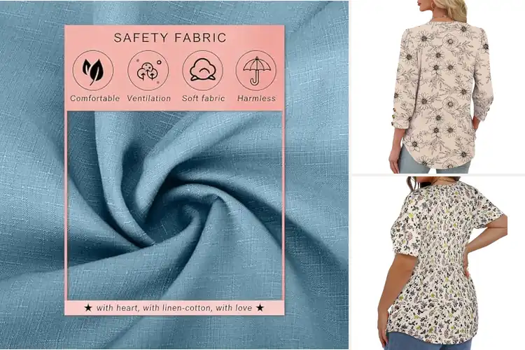 Detailed view of Best Cotton Blend Tops