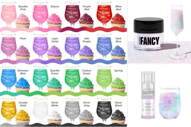 Detailed view of Best Drink Glitter Garnishes