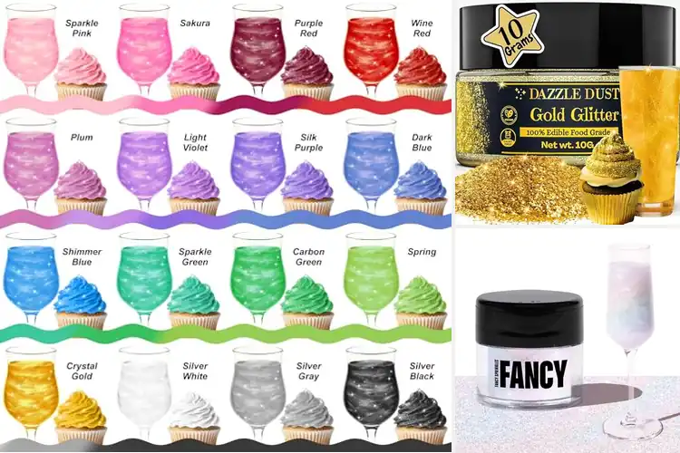 Detailed view of Best Edible Glitter For Garnishes