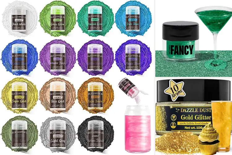 Detailed view of Best Edible Glitters For Drinks: Sparkle Up Your Sips
