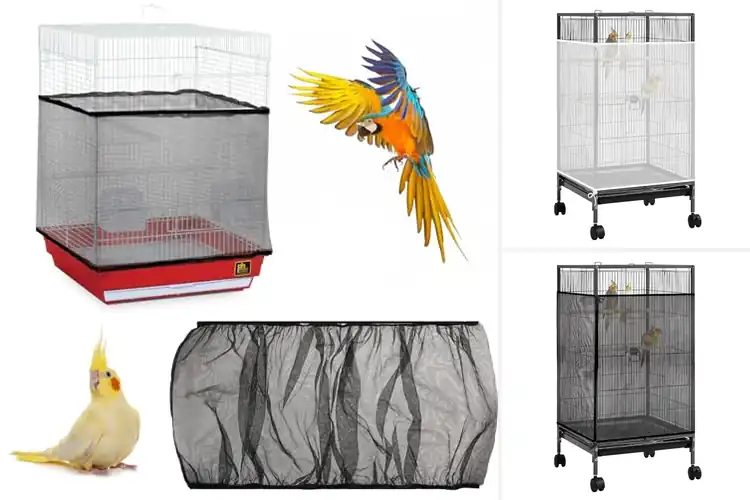 Detailed view of Best Elastic Bird Cage Mesh Covers