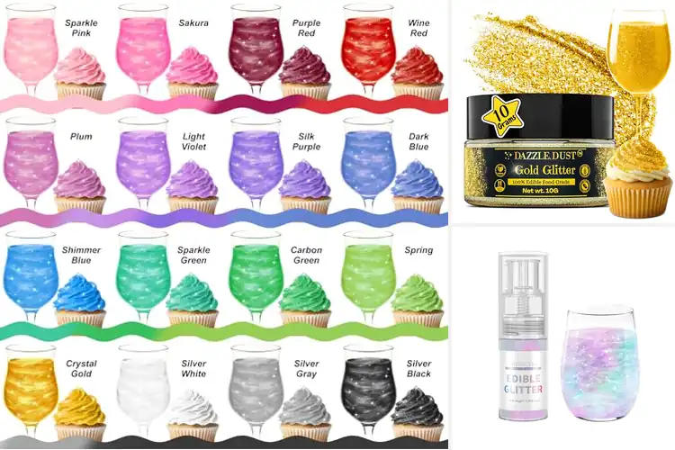 Detailed view of Best Food-Grade Glitters