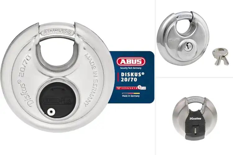 Detailed view of Best Heavy Duty Stainless Steel Disc Padlocks