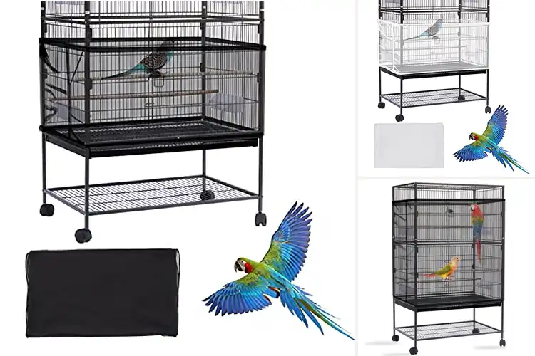 Detailed view of Best Nylon Mesh Bird Cage Covers