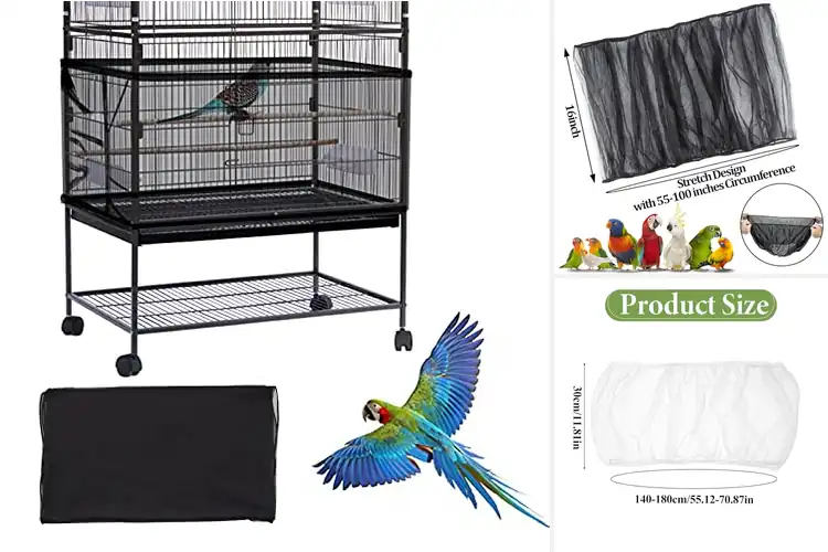 Detailed view of Best Seed Catcher Nets: Keep Your Space Clean, Birds Happy