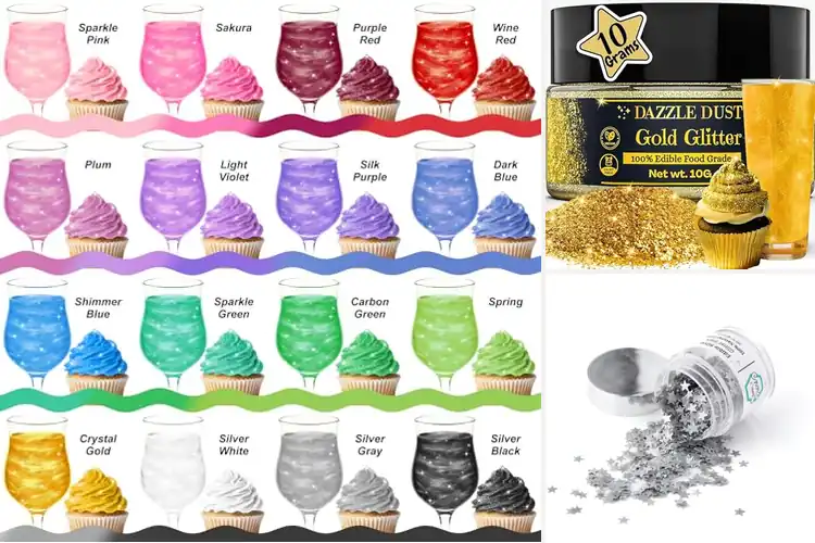 Detailed view of Best Vegan Edible Glitter