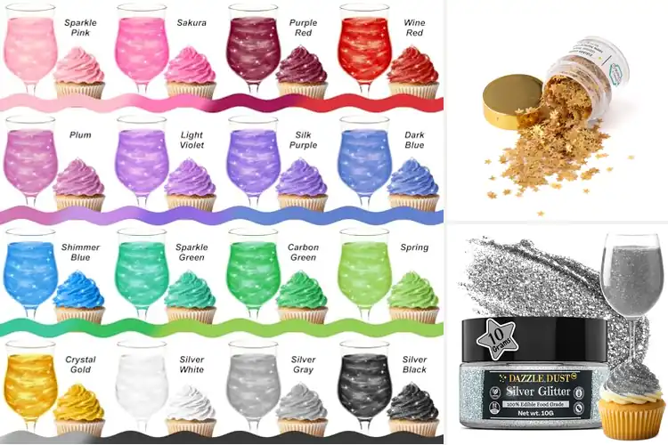Detailed view of Best Vegan Edible Glitters