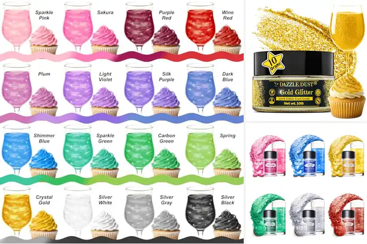 Detailed view of Best Vegan Glitter For Drinks: Sparkle Safely